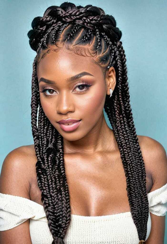 6. Goddess Jumbo Box Braids