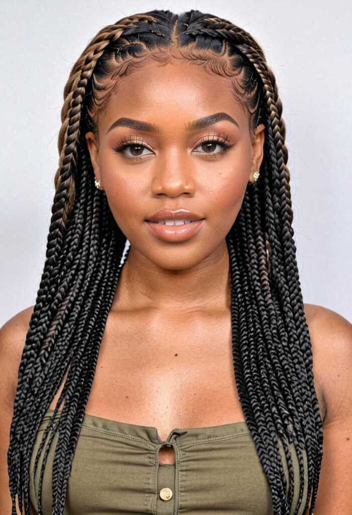 7. Jumbo Box Braids Bob