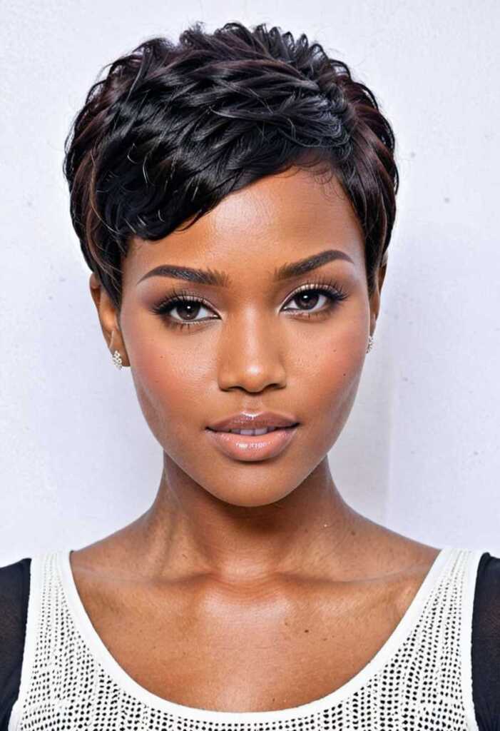 8. Pixie Cut Weave