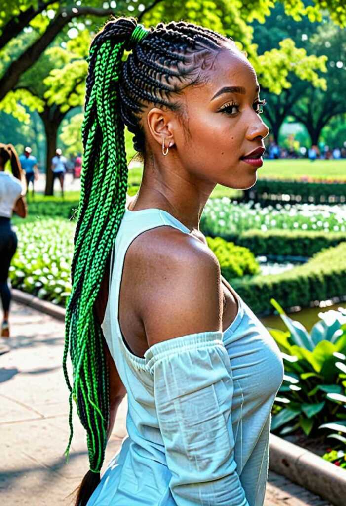 Box Braid Ponytail