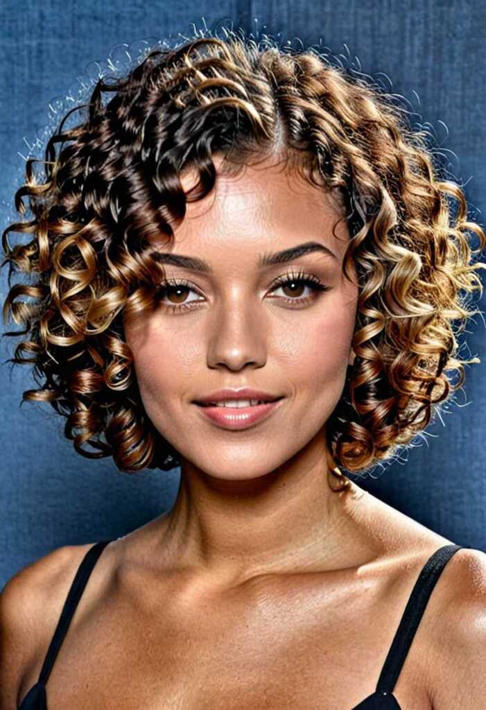 Curly Bob for Fine Hair