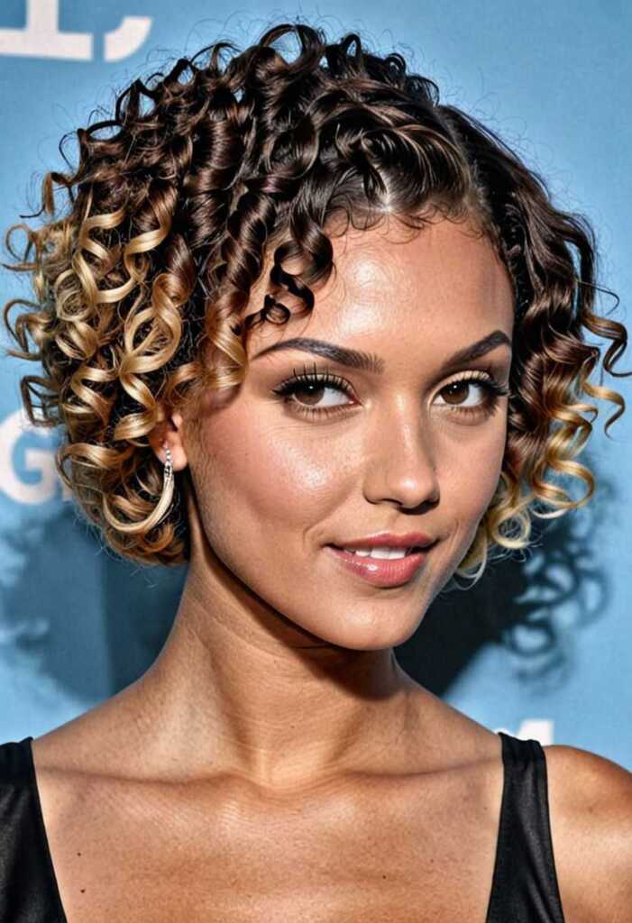 Curly Bob with Undercut