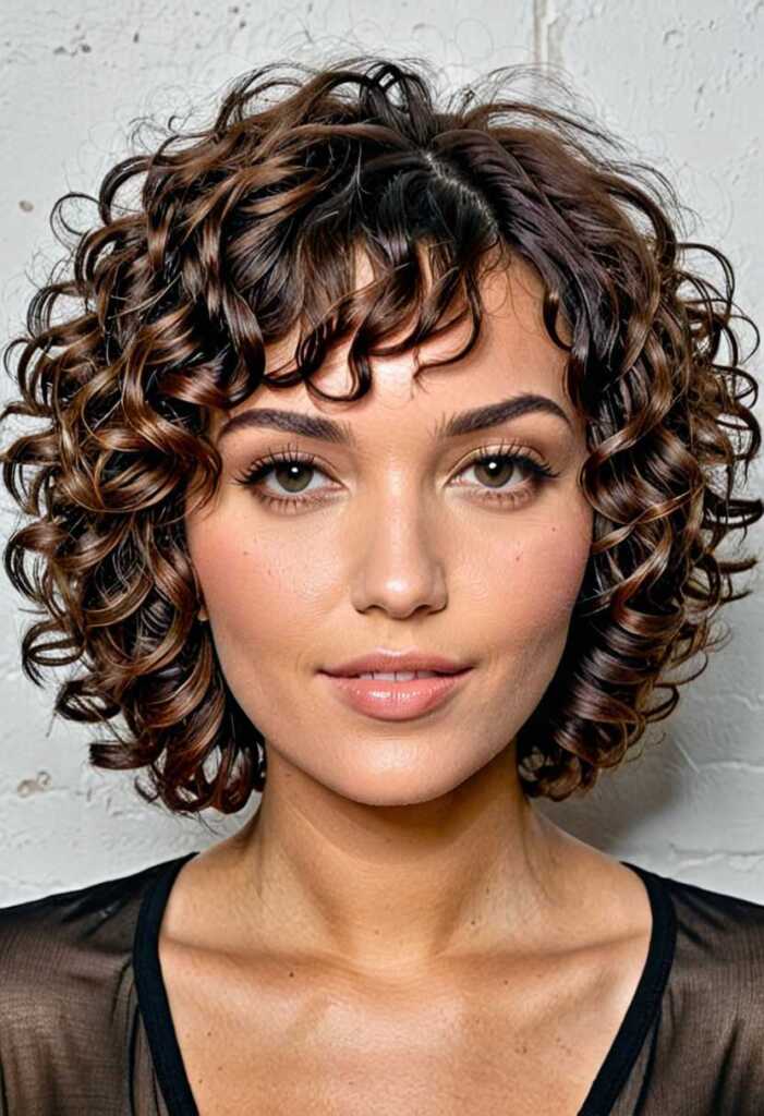 Curly Shag Bob