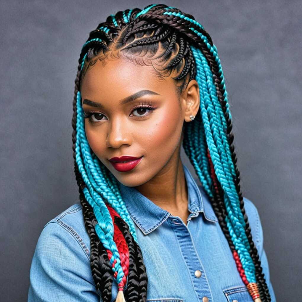 1. Classic Long Jumbo Box Braids