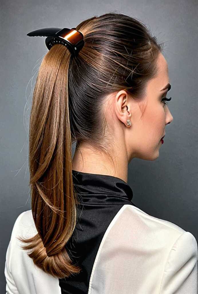 Sleek Low Ponytail