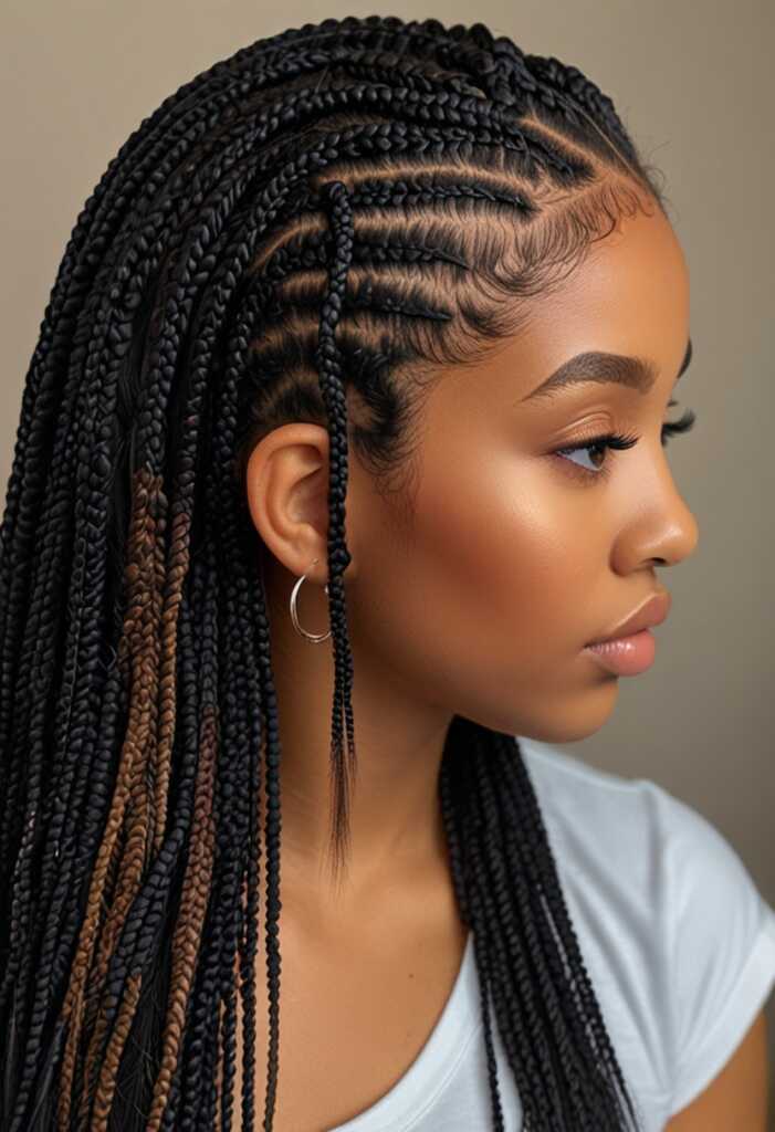 Micro Small Knotless Braids