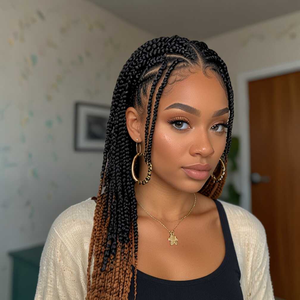 Small Knotless Braids