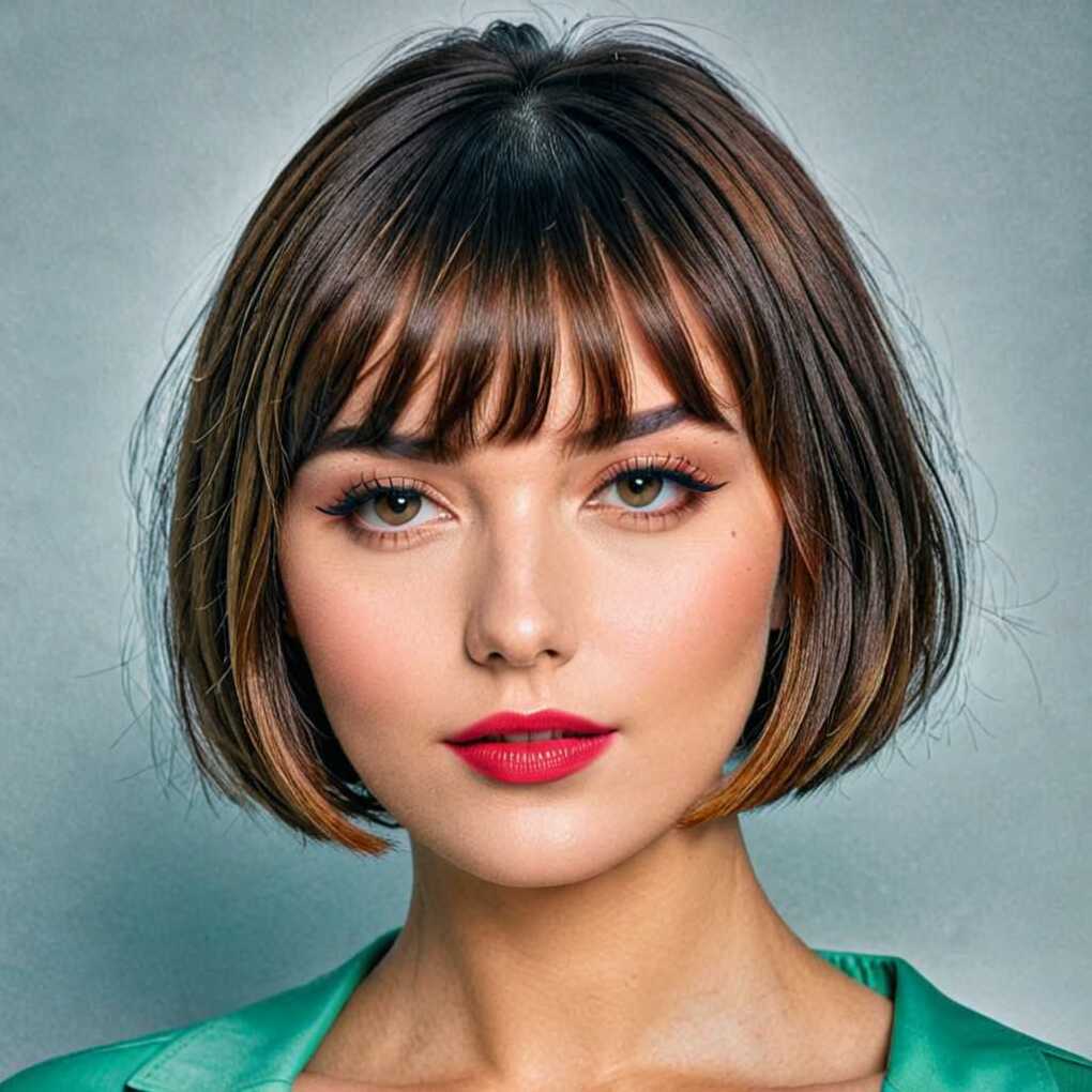 short bob with bangs