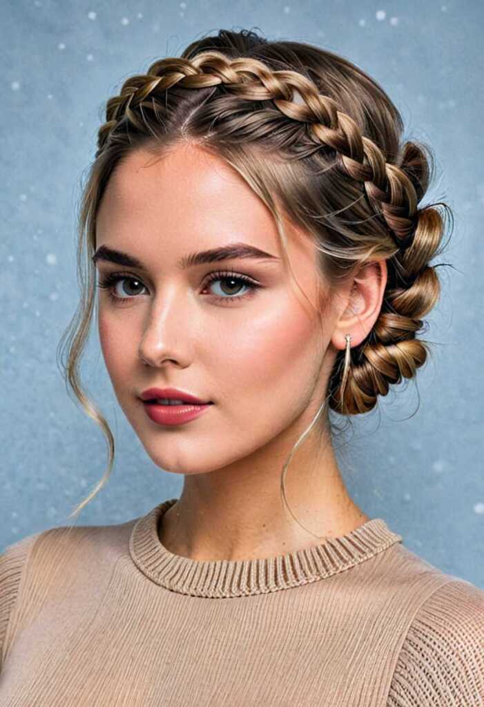 Braided Crown Updo