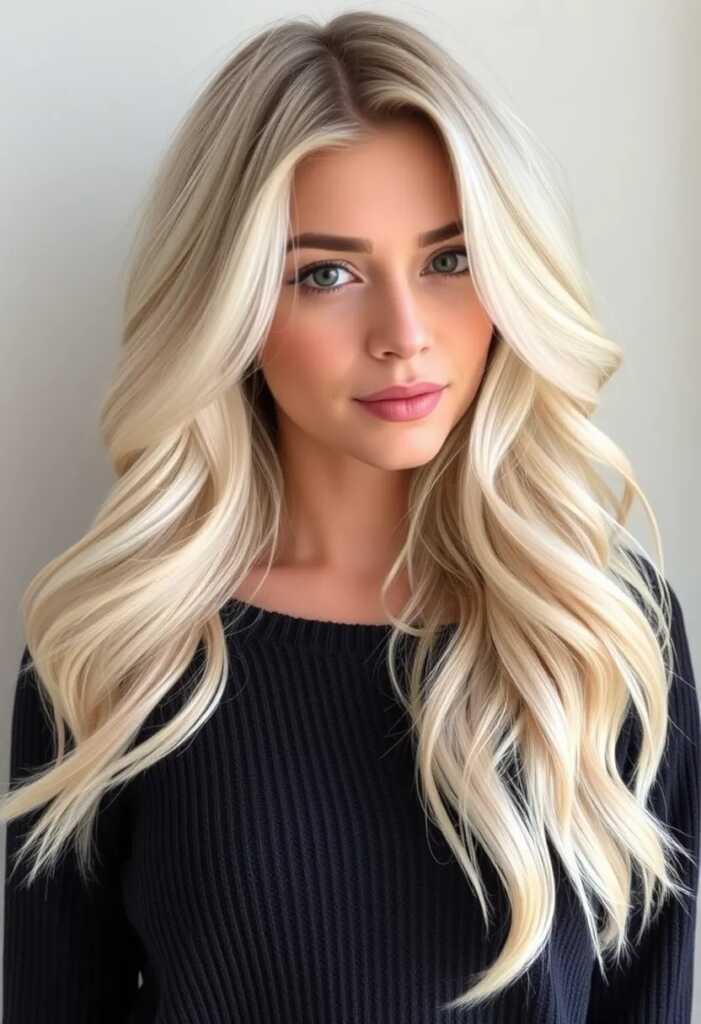 Platinum Blonde with Highlights