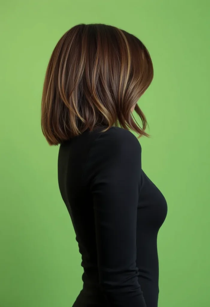 Angled Bob Back View