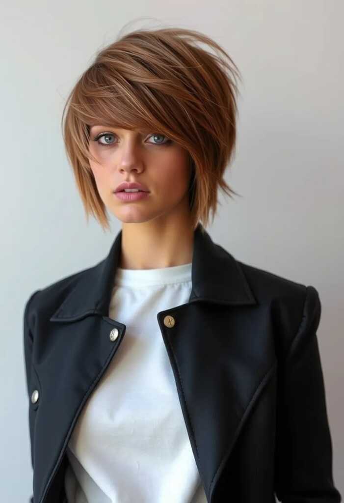 Wispy Bangs with Asymmetrical Cut