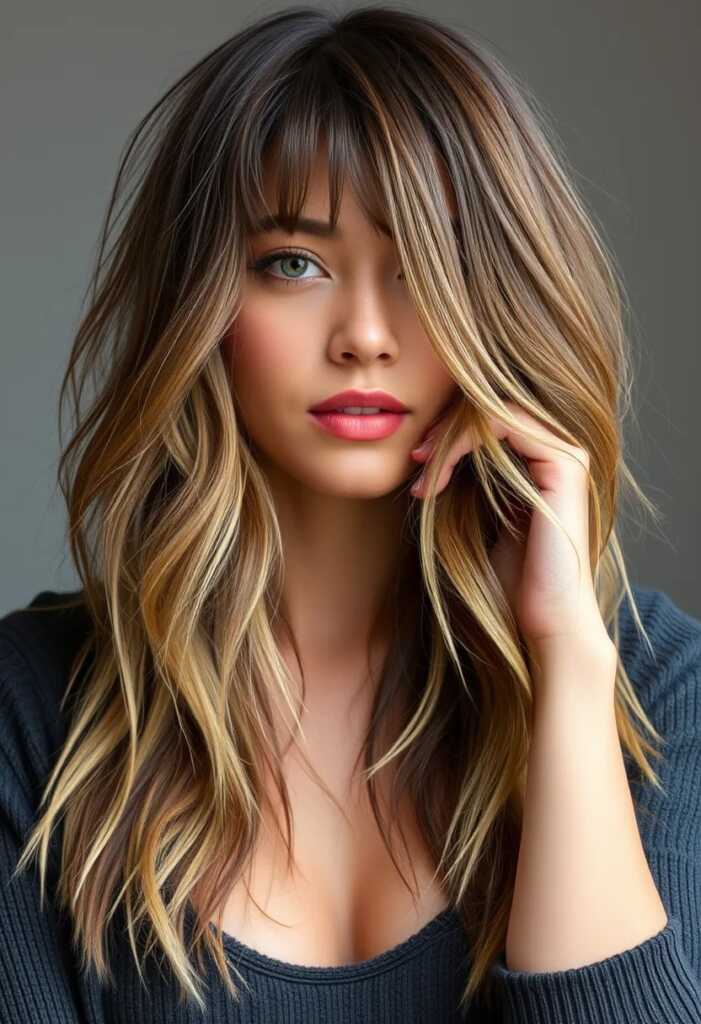 Wispy Bangs with Layered Cut