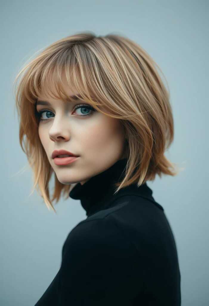 Wispy Bangs with Short Hair